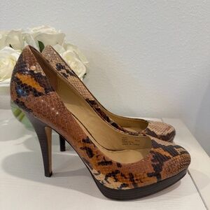 Coach Buffy Python/Snake Print High Heels Size 9.5